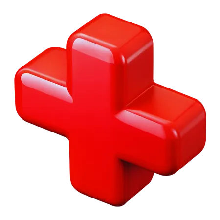 Cruz medica  3D Icon