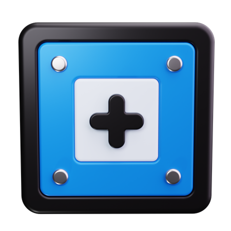 Cruz medica  3D Icon