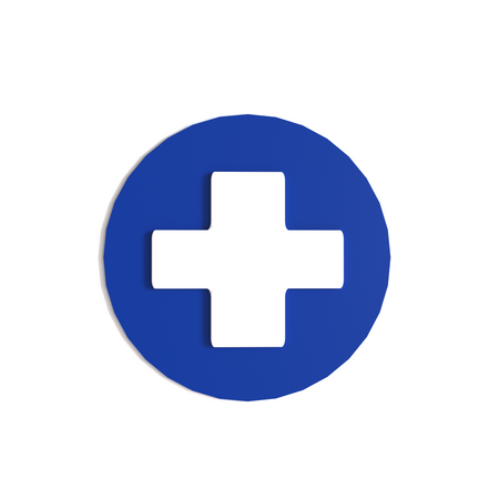 Cruz médica  3D Icon