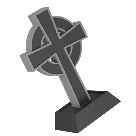 Cruz grave  3D Icon