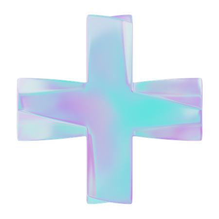 Cruz de vórtice  3D Icon