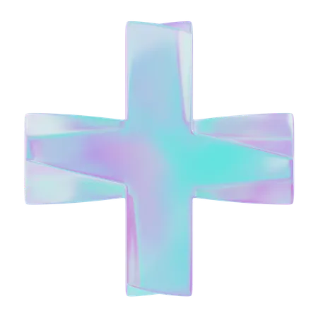 Cruz de vórtice  3D Icon