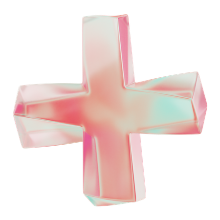 Cruz de vórtice  3D Icon
