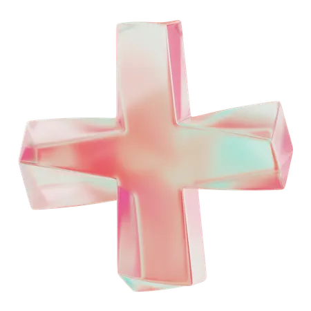 Cruz de vórtice  3D Icon