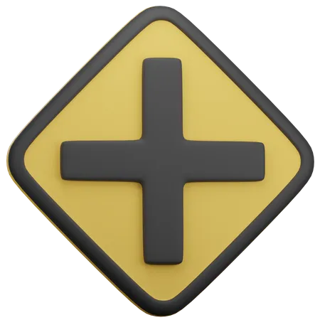 Cruzamento de estrada  3D Icon