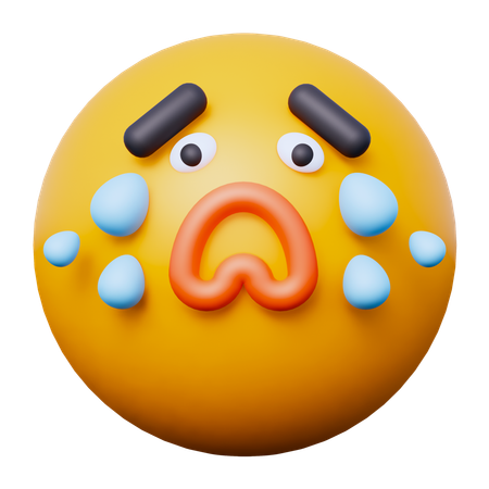 Cry Emoji  3D Icon