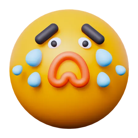 Cry Emoji  3D Icon