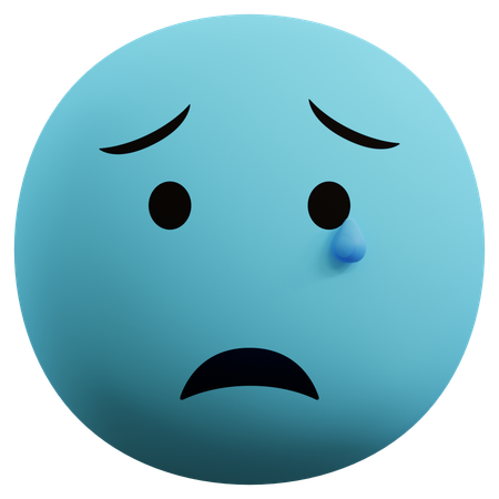 Cry Emoticon  3D Icon