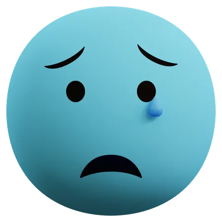 Cry Emoticon  3D Icon