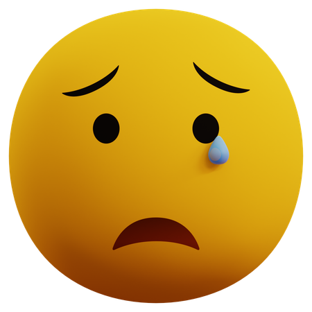 Cry Emoticon  3D Icon
