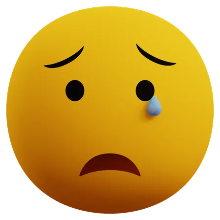 Cry Emoticon  3D Icon