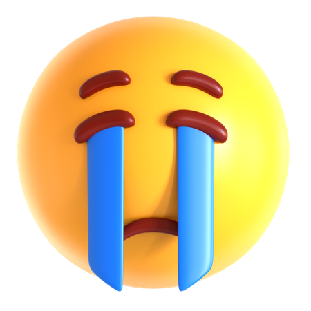 Cry Face Emoji  3D Icon