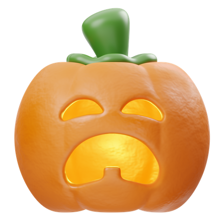 Cry Pumpkin  3D Icon