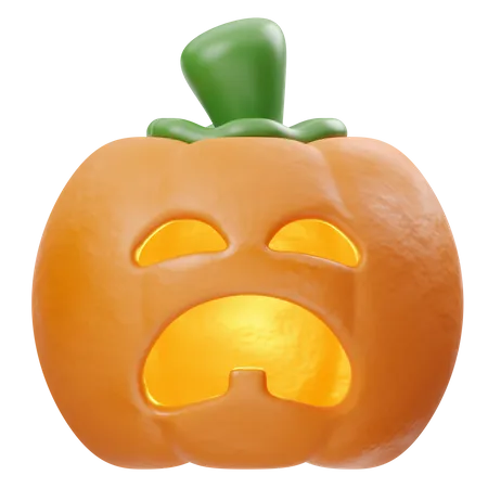 Cry Pumpkin  3D Icon