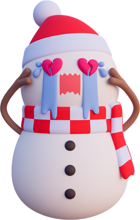 Crying Broken Hearts  3D Icon