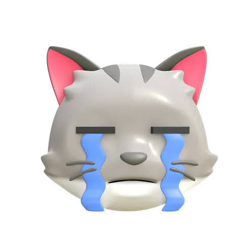 Crying cat  3D Emoji