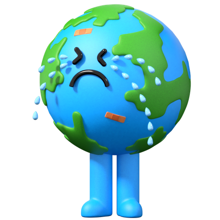 9 3D Sad Earth Illustrations - Free in PNG, BLEND, GLTF - IconScout