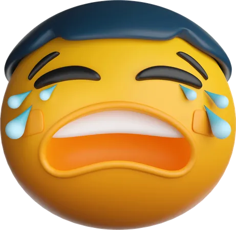 Crying Emoji  3D Icon