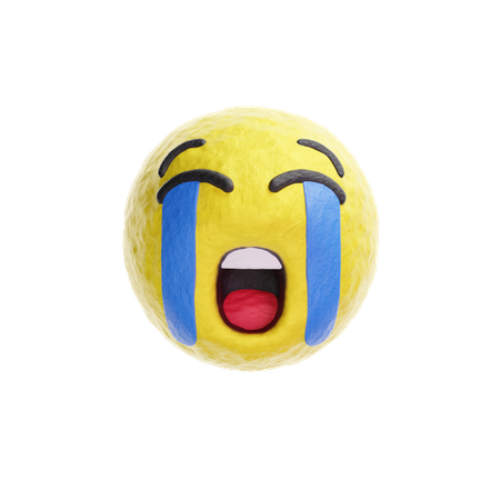 Crying Emoji  3D Logo