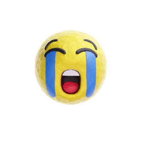 Crying Emoji 3D Illustration
