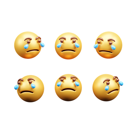 Crying expression  3D Icon