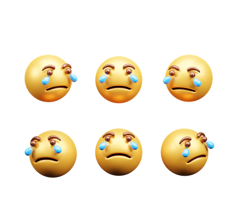 Crying expression  3D Icon