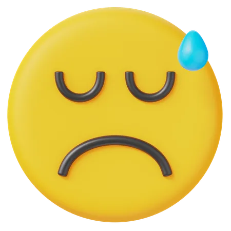 泣き顔  3D Icon
