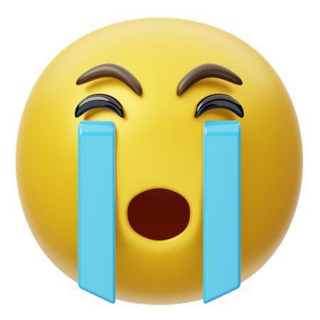 Crying Face  3D Emoji