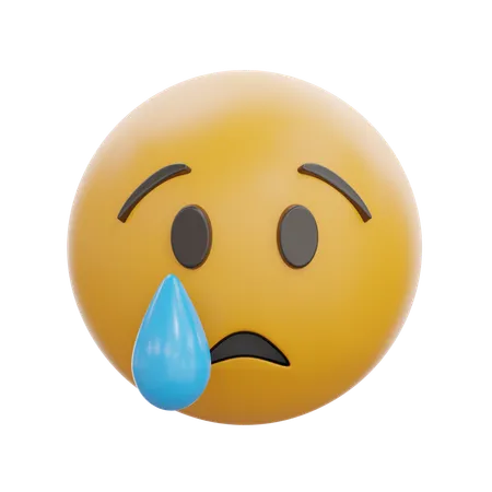 Crying Face  3D Icon