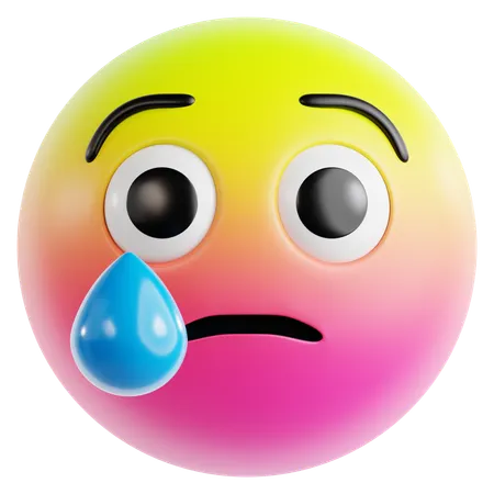 Crying Face 3D Icon