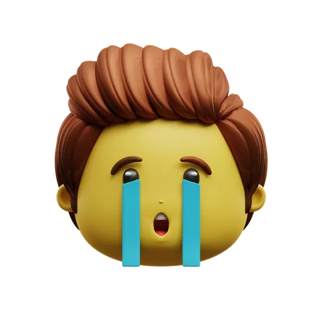Crying Face Emoji  3D Icon