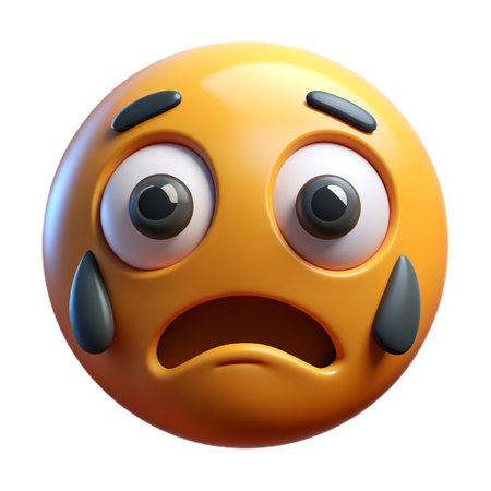 Crying face emoji  3D Icon
