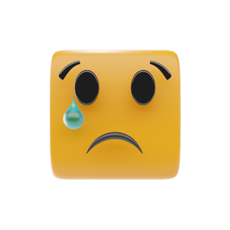 Crying Face Emoji  3D Icon