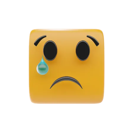 Crying Face Emoji  3D Icon