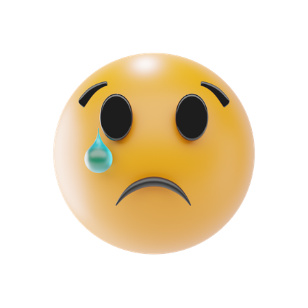 Crying Face Emoji  3D Icon