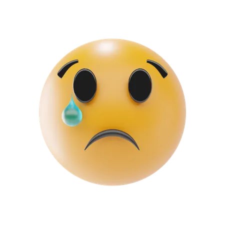 Crying Face Emoji  3D Icon