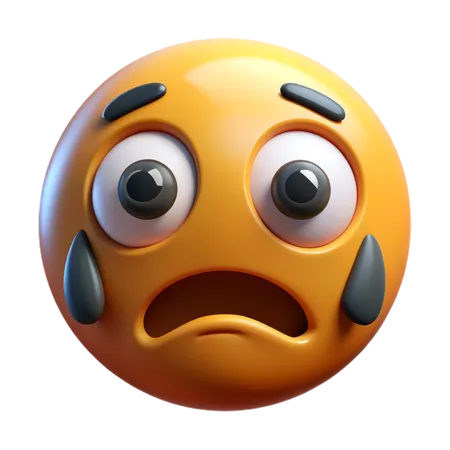 Crying face emoji  3D Icon