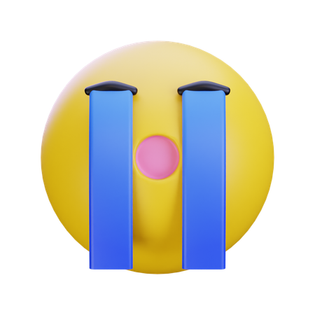 泣き顔の絵文字  3D Icon