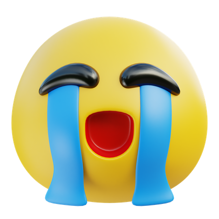 Crying Out Loud Emoji  3D Icon