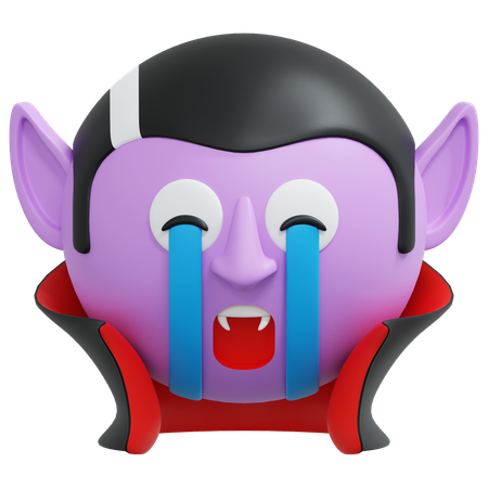Crying Vampire  3D Icon