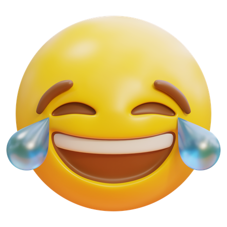 Crying With Laughter Emoji 3D Icon