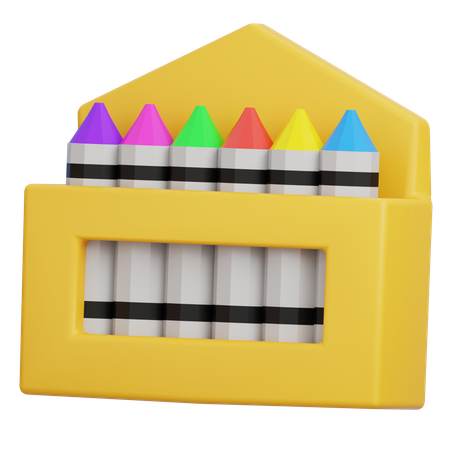 크라이온 컬러  3D Icon