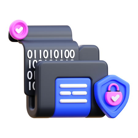 Cryptage des données  3D Icon