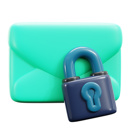 Cryptage des e-mails  3D Icon