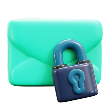 Cryptage des e-mails  3D Icon