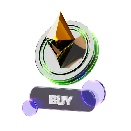 Achat de cryptomonnaies  3D Icon