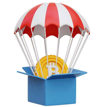 Crypto Airdrop  3D Icon