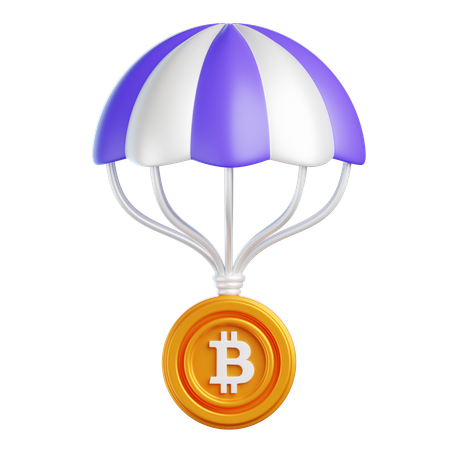 Crypto Airdrop  3D Icon