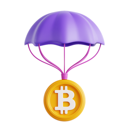 Crypto Airdrop  3D Icon