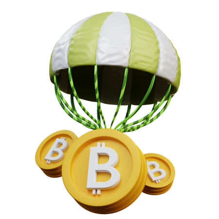 Crypto Airdrop  3D Icon